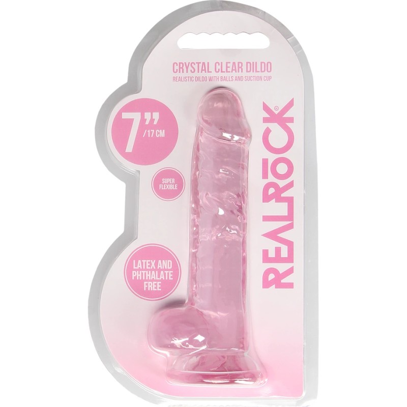 RealRock - Realistyczne dildo z jądrami 18 cm